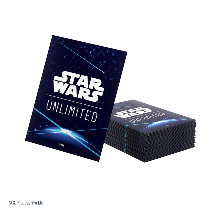 Star Wars: Unlimited Art Sleeves Double Sleeving Pack: Space Blue New