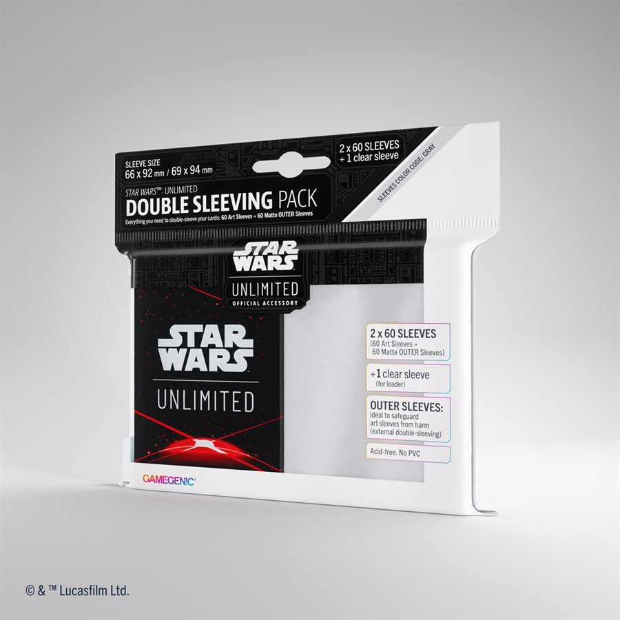 Star Wars: Unlimited Art Sleeves Double Sleeving Pack: Space Red New - Tistaminis
