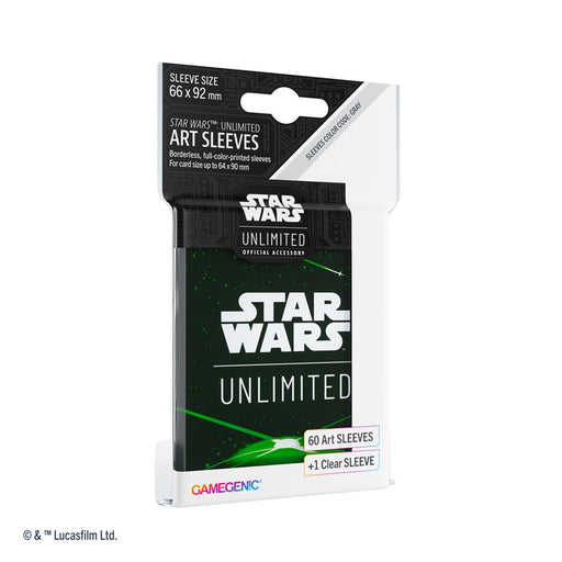 Star Wars: Unlimited Art Sleeves: Card Back Green Jul-12 Pre-Order - Tistaminis