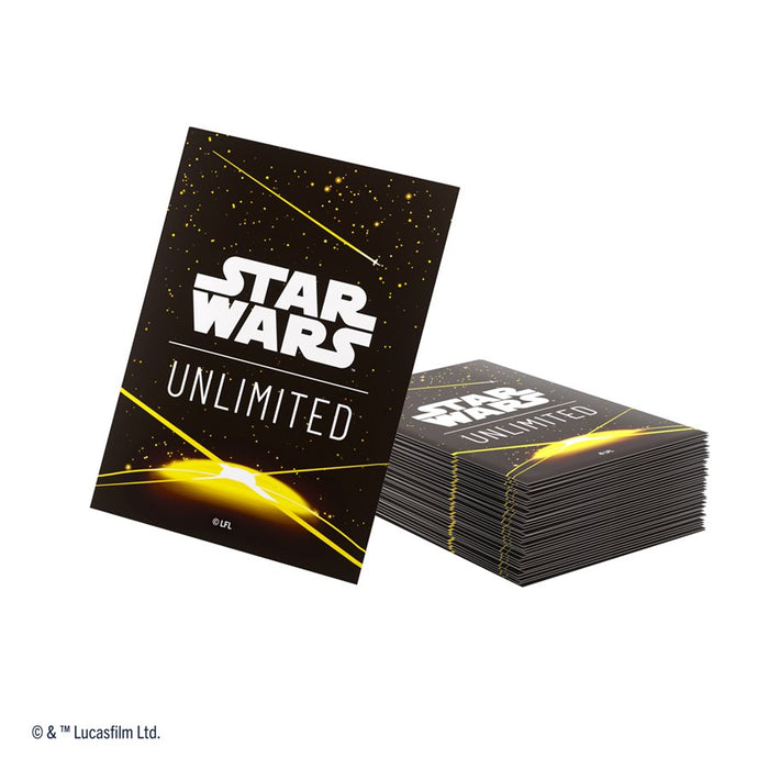 Star Wars: Unlimited Art Sleeves: Card Back Yellow Jul-12 Pre-Order - Tistaminis