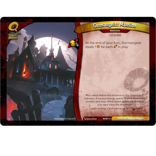 Keyforge: Winds of Exchange Adventures: Fall of the House Gormangeist Aug-23 Pre-Order - Tistaminis