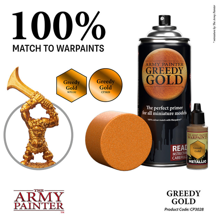 Army Painter: Colour Primer: Greedy Gold Spray