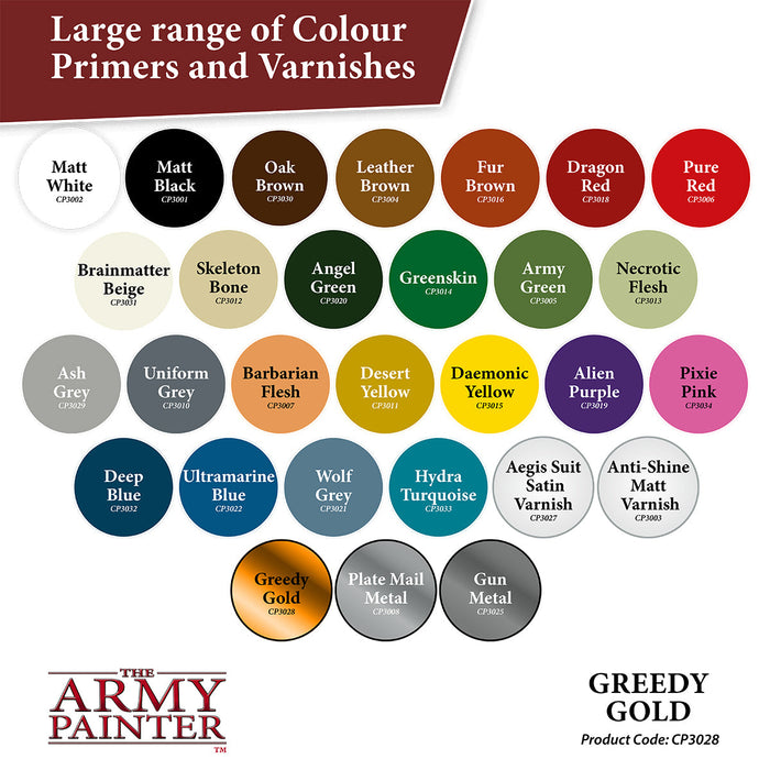 Army Painter: Colour Primer: Greedy Gold Spray