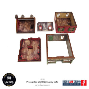 Warlord Games MDF Terrain WW2 Normandy Cafe PREPAINTED New - Tistaminis