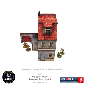 Warlord Games MDF Terrain WW2 Normandy Townhouse 1 PREPAINTED New - Tistaminis
