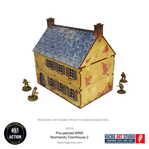 Warlord Games MDF Terrain WW2 Normandy Townhouse 2 PREPAINTED New - Tistaminis