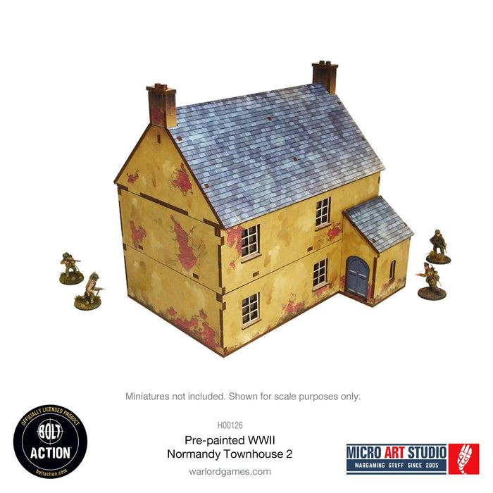 Warlord Games MDF Terrain WW2 Normandy Townhouse 2 PREPAINTED New - Tistaminis