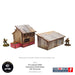 Warlord Games MDF Terrain WW2 Normandy Small Sheds with Dovecote PREPAINTED New - Tistaminis