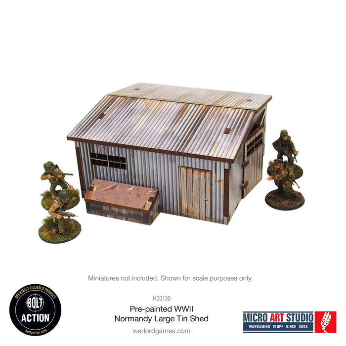 Warlord Games MDF Terrain WW2 Normandy Large Tin Shed PREPAINTED New - Tistaminis