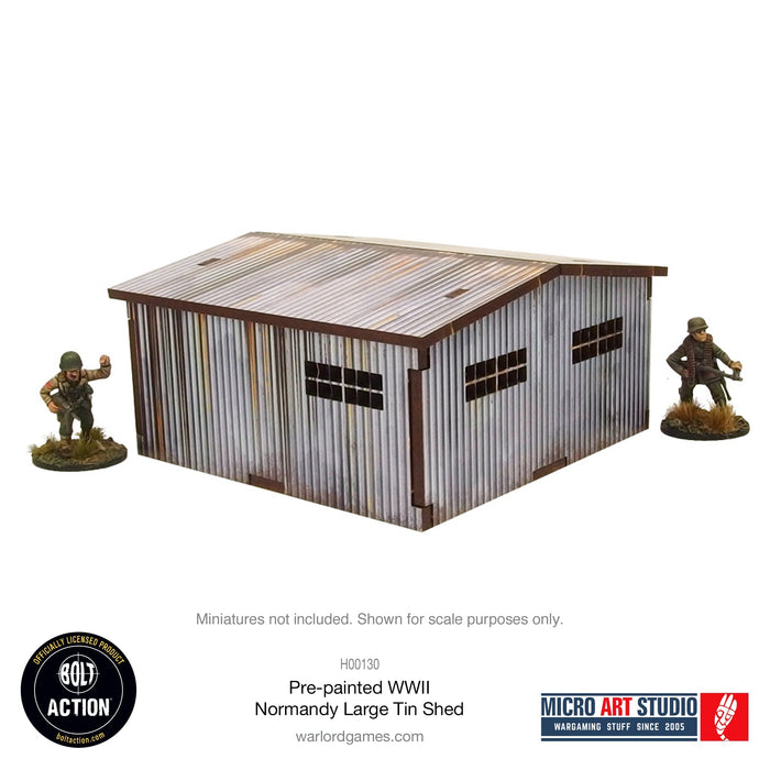 Warlord Games MDF Terrain WW2 Normandy Large Tin Shed PREPAINTED New - Tistaminis