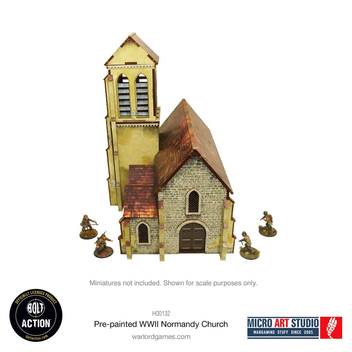 Warlord Games MDF Terrain WW2 Normandy Church PREPAINTED New - Tistaminis