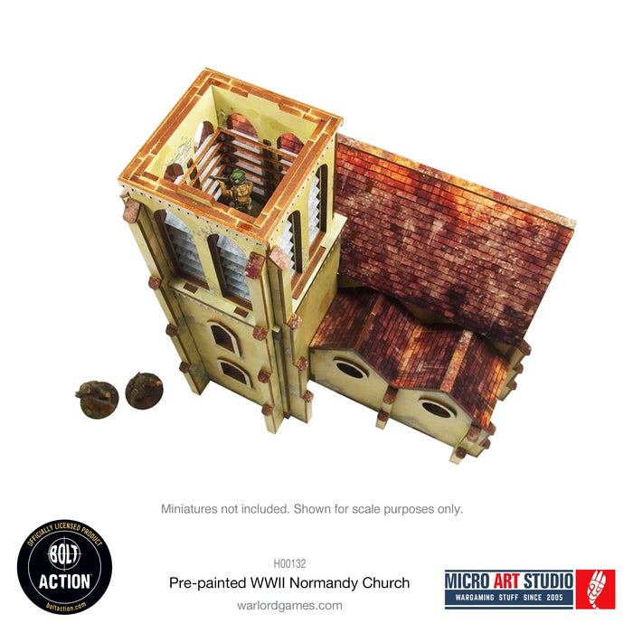 Warlord Games MDF Terrain WW2 Normandy Church PREPAINTED New - Tistaminis