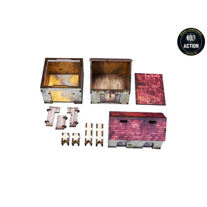 Bolt Action: Pre-painted WWII Normandy Homestead with O... New - Tistaminis
