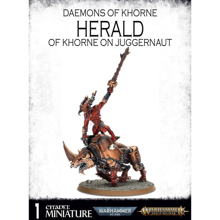 Warhammer Daemons of Chaos Herald On Juggernaught New - Tistaminis