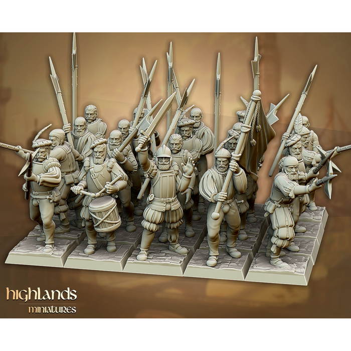 Highland Miniatures Sunland Imperial Spearmen New - Tistaminis