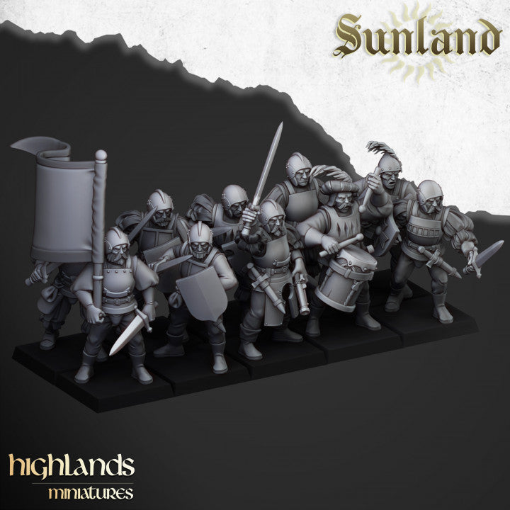 Highland Miniatures Sunland Troops with Swords New - Tistaminis