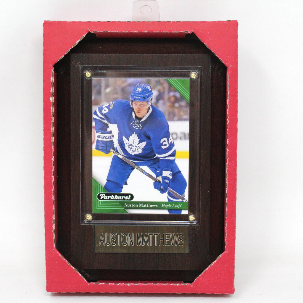 NHL PLAQUE WITH CARD 4X6 LEAFS AUSTON MATTHEWS New - Tistaminis