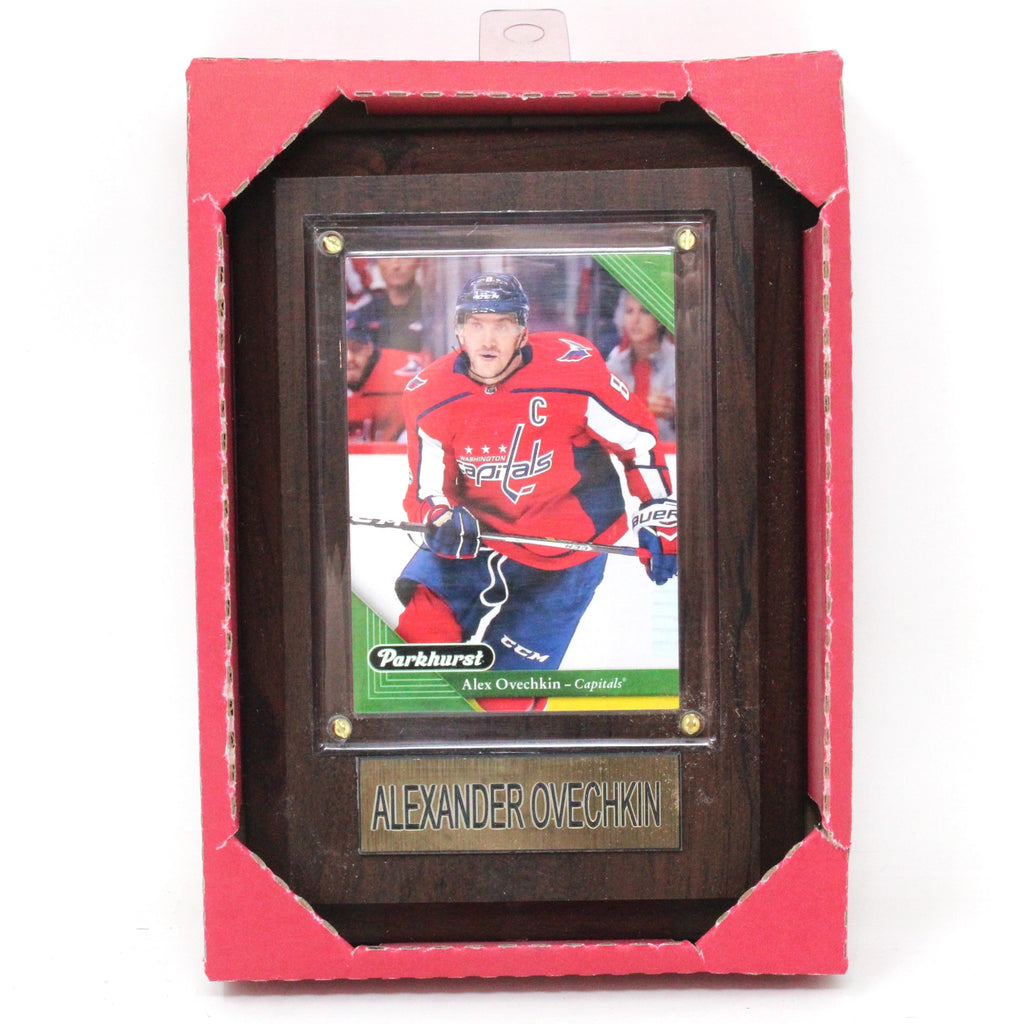 NHL PLAQUE WITH CARD 4X6 CAPITALS ALEXANDER OVECHKIN - Tistaminis