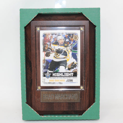 NHL PLAQUE WITH CARD 4X6 BRUINS BRAD MARCHAND New - Tistaminis