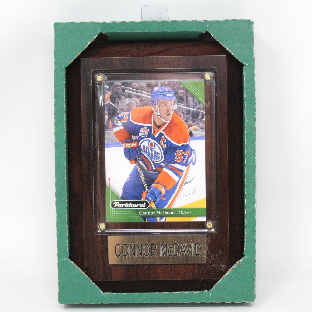 NHL PLAQUE WITH CARD 4X6 OILERS CONNOR MCDAVID New - Tistaminis