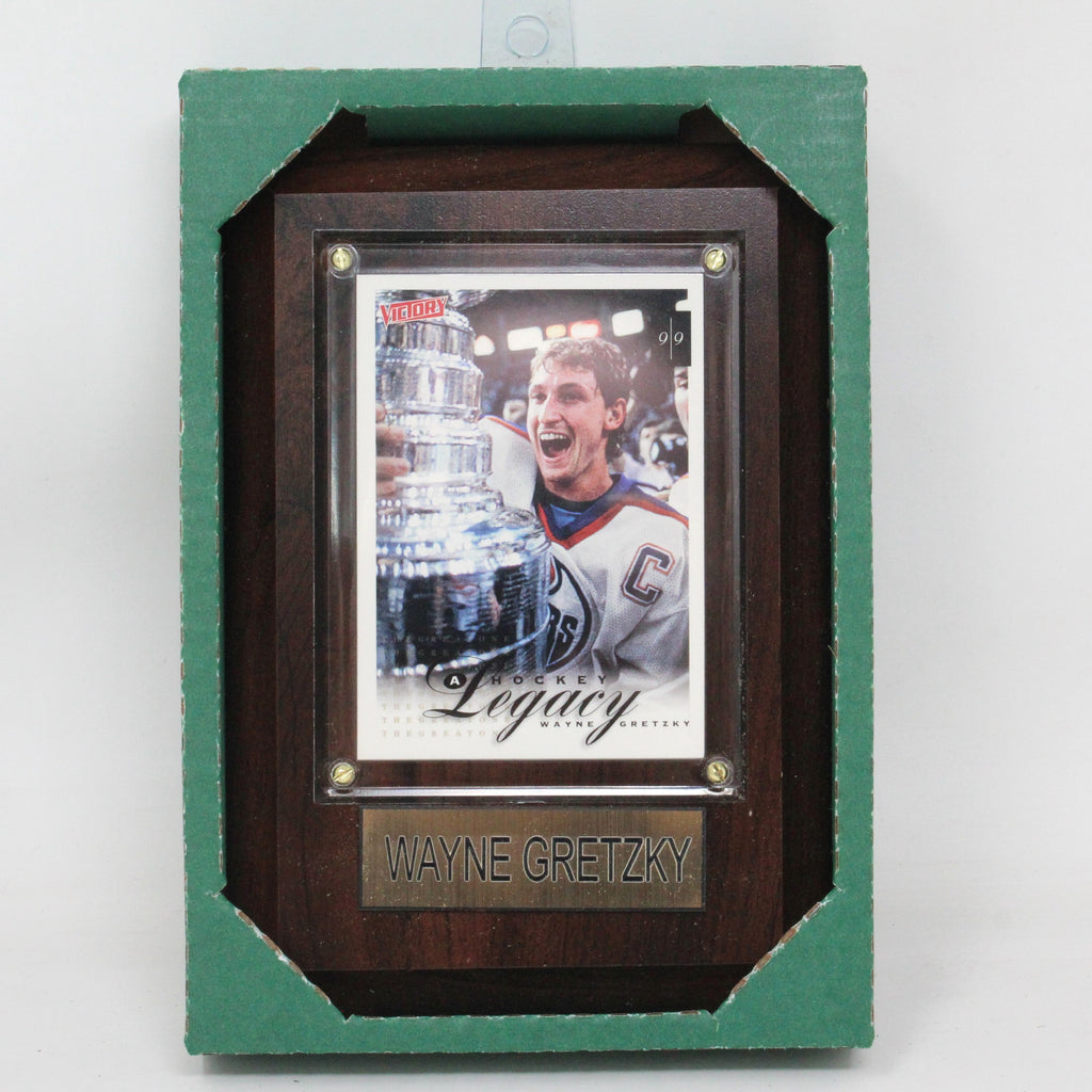 NHL PLAQUE WITH CARD 4X6 OILERS WAYNE GRETZKY - Tistaminis
