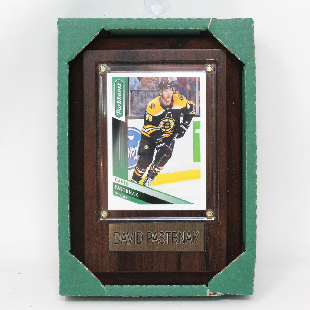 NHL PLAQUE WITH CARD 4X6 BRUINS DAVID PASTRNAK New - Tistaminis