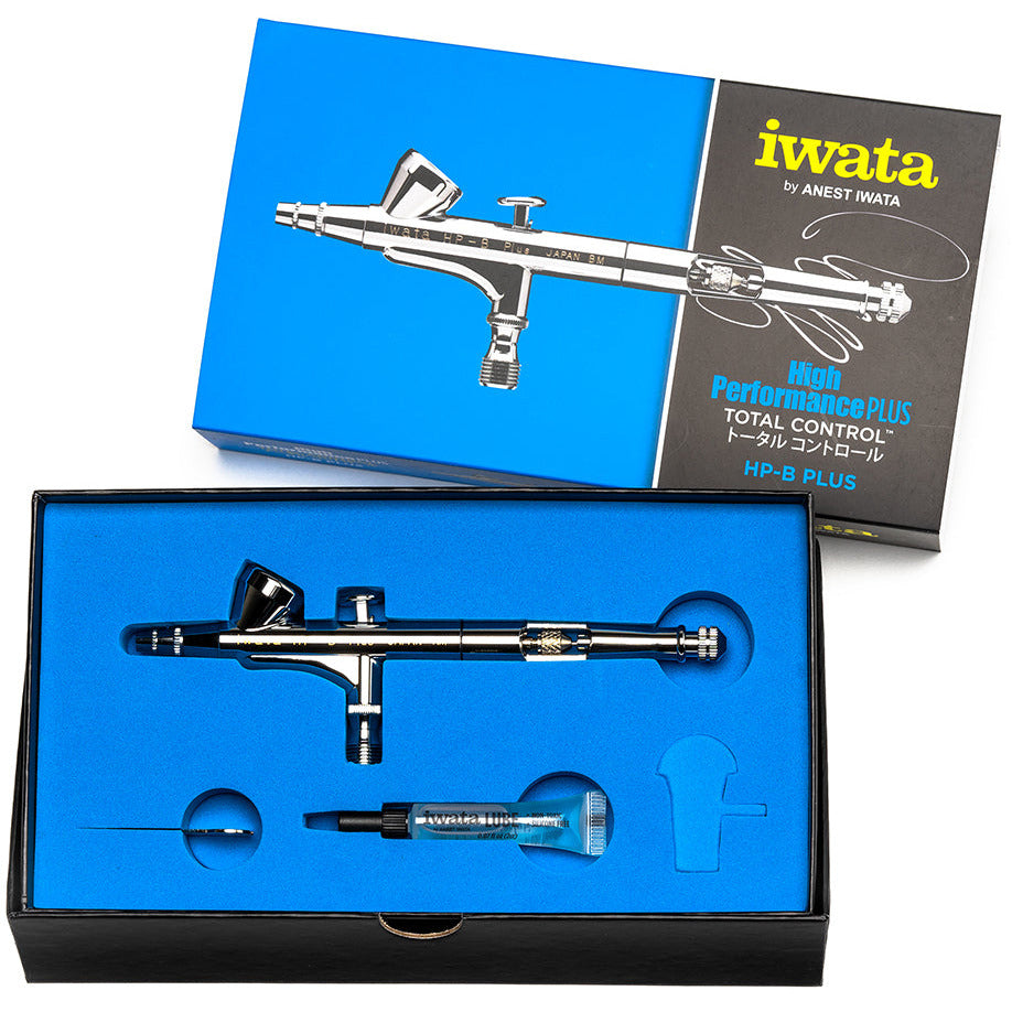 IWATA High Performance HP-B Plus Gravity Feed Dual Action Airbrush New - Tistaminis