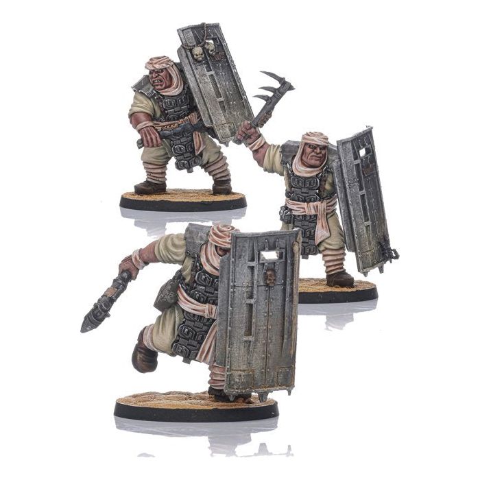 Shieldwolf Imperium Desertum Bulwark Ogres (3 miniatures) New - Tistaminis