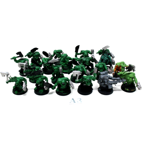 Warhammer Ork boys with Choppas - A3 - Tistaminis