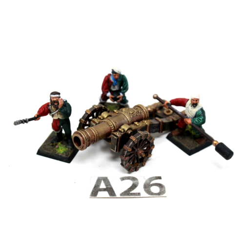 Warhammer Empire Cannon with Crew Well Painted - A26 - Tistaminis