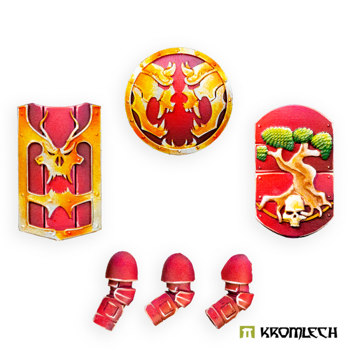 Kromlech Cyber Samurai Thunder Shields (3) New - Tistaminis