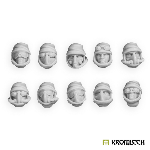 Kromlech Desert Raiders Guard Heads (10) New - Tistaminis