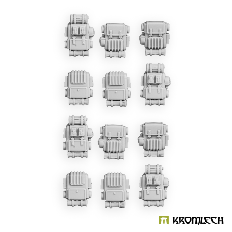Kromlech Imperial Guard Infantry Backpacks (12) New - Tistaminis