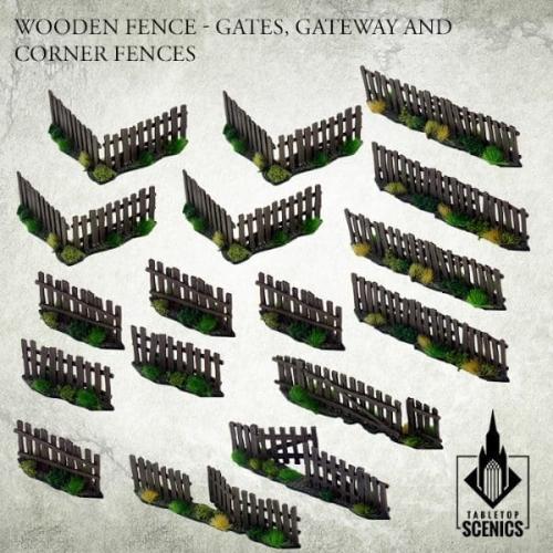 POLAND 1939 WOODEN FENCE - GATES, GATEWAY AND CORNER FENCES New