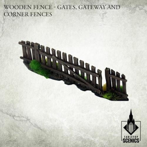 POLAND 1939 WOODEN FENCE - GATES, GATEWAY AND CORNER FENCES New