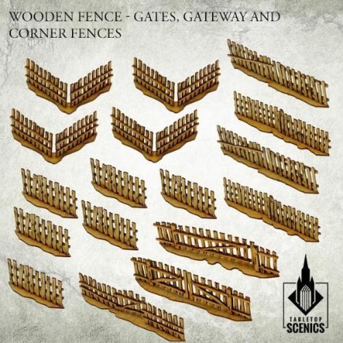 POLAND 1939 WOODEN FENCE - GATES, GATEWAY AND CORNER FENCES New