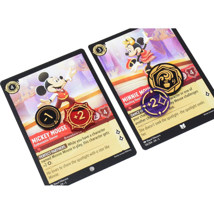 Disney Lorcana Acrylic Token Upgrade Set