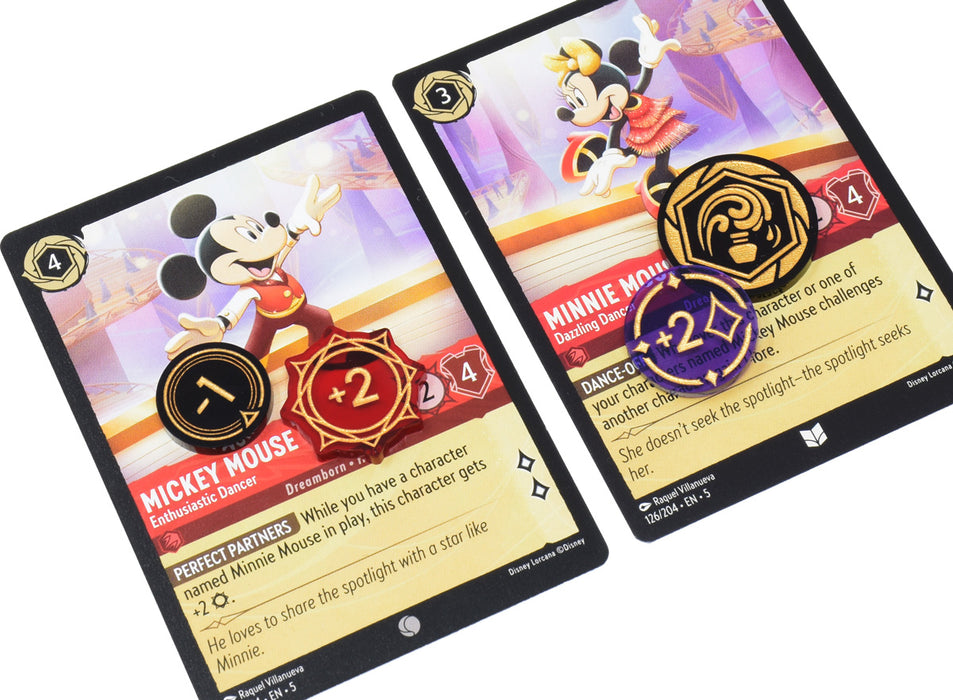 Disney Lorcana Acrylic Token Upgrade Set