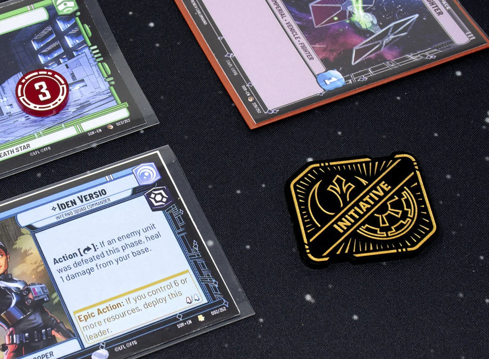 Star Wars Unlimited Initiative, Plan & Blast (Twin Suns) Acrylic Token Set