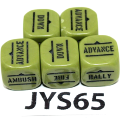 Bolt Action Order Dice Green - JYS65 - Tistaminis