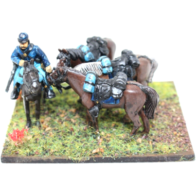 American Civil War Support Group with Horses Well Painted - JYS73 - Tistaminis