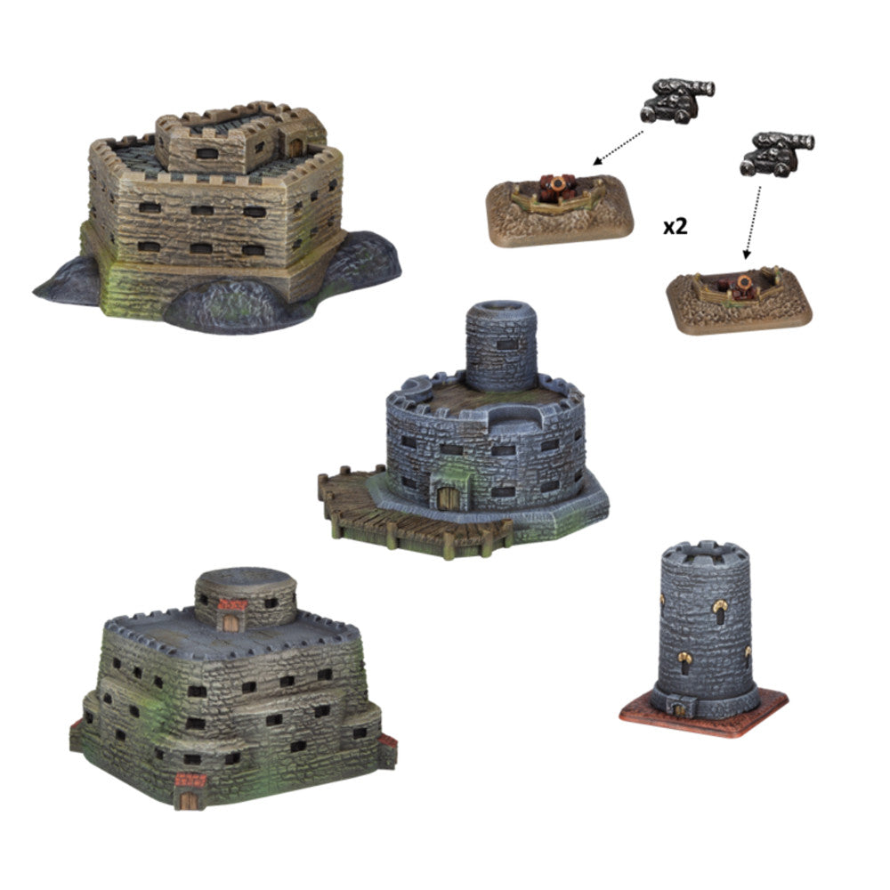 Mantic Armada Scenery Pack - Fortifications	Aug-23 Pre-Order - Tistaminis