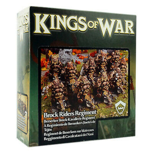 Kings of War DWARF BROCK RIDERS REGIMENT New - Tistaminis