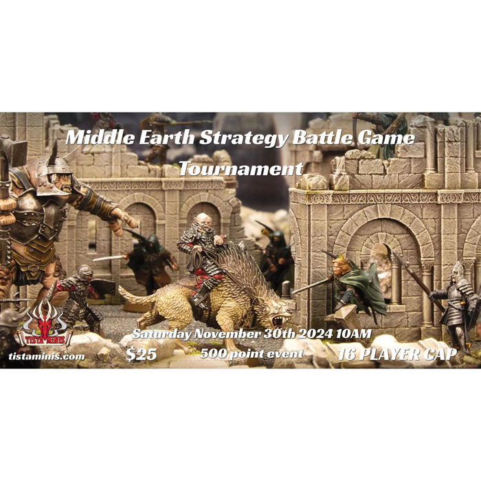 Middle Earth Strategy Battle Game Tournament November 30