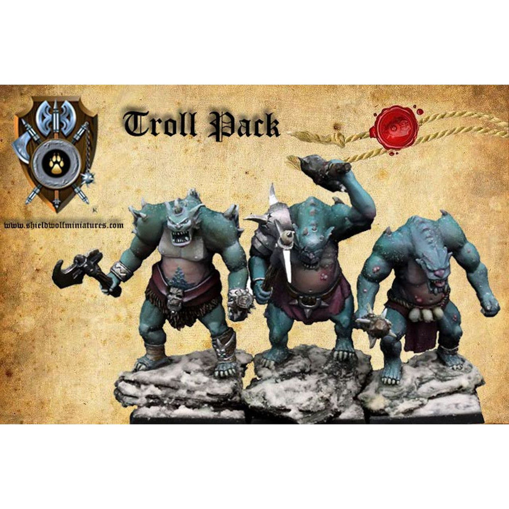Shieldwolf Northern Alliance Troll Pack (3 miniatures) New - Tistaminis