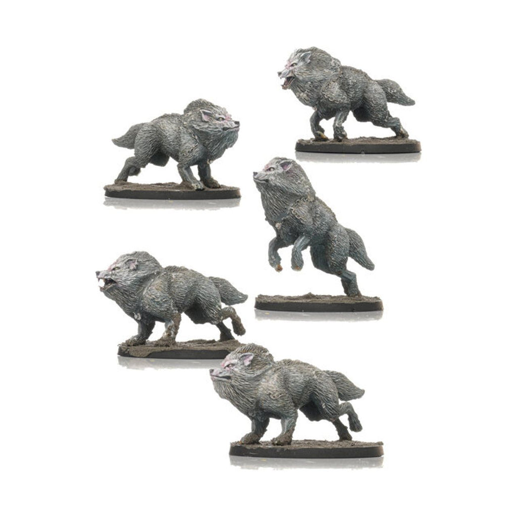 Shieldwolf Northern Alliance Ice Wolves Pack (5 miniatures) New - Tistaminis