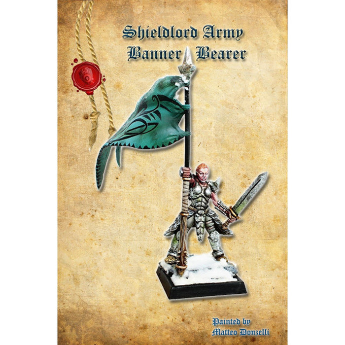 Shieldwolf Northern Alliance Shieldmaiden Army Banner Bearer New - Tistaminis