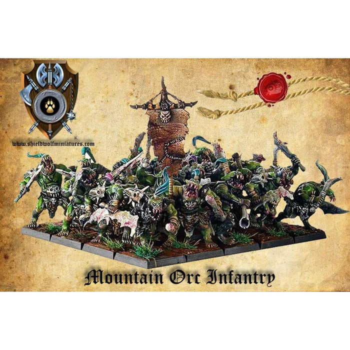 Shieldwolf Orcs Mountain Orcs Infantry (Box) New - Tistaminis