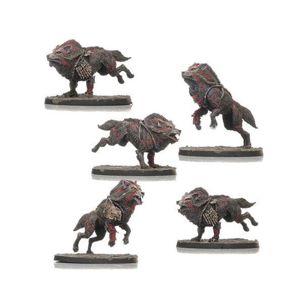 Shieldwolf Orcs Great Wolf Pack (5 miniatures) New - Tistaminis
