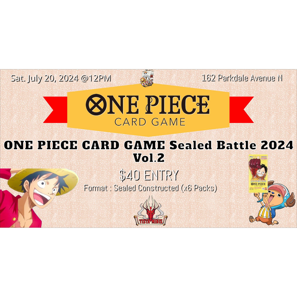 ONE PIECE CARD GAME Sealed Battle 2024 Vol.2 July 20 - Tistaminis